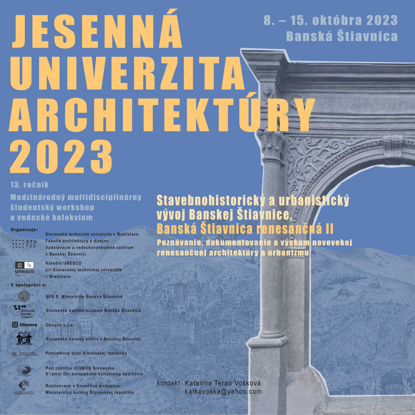Zapojte sa do podujatia Jesenná univerzita architektúry 2023