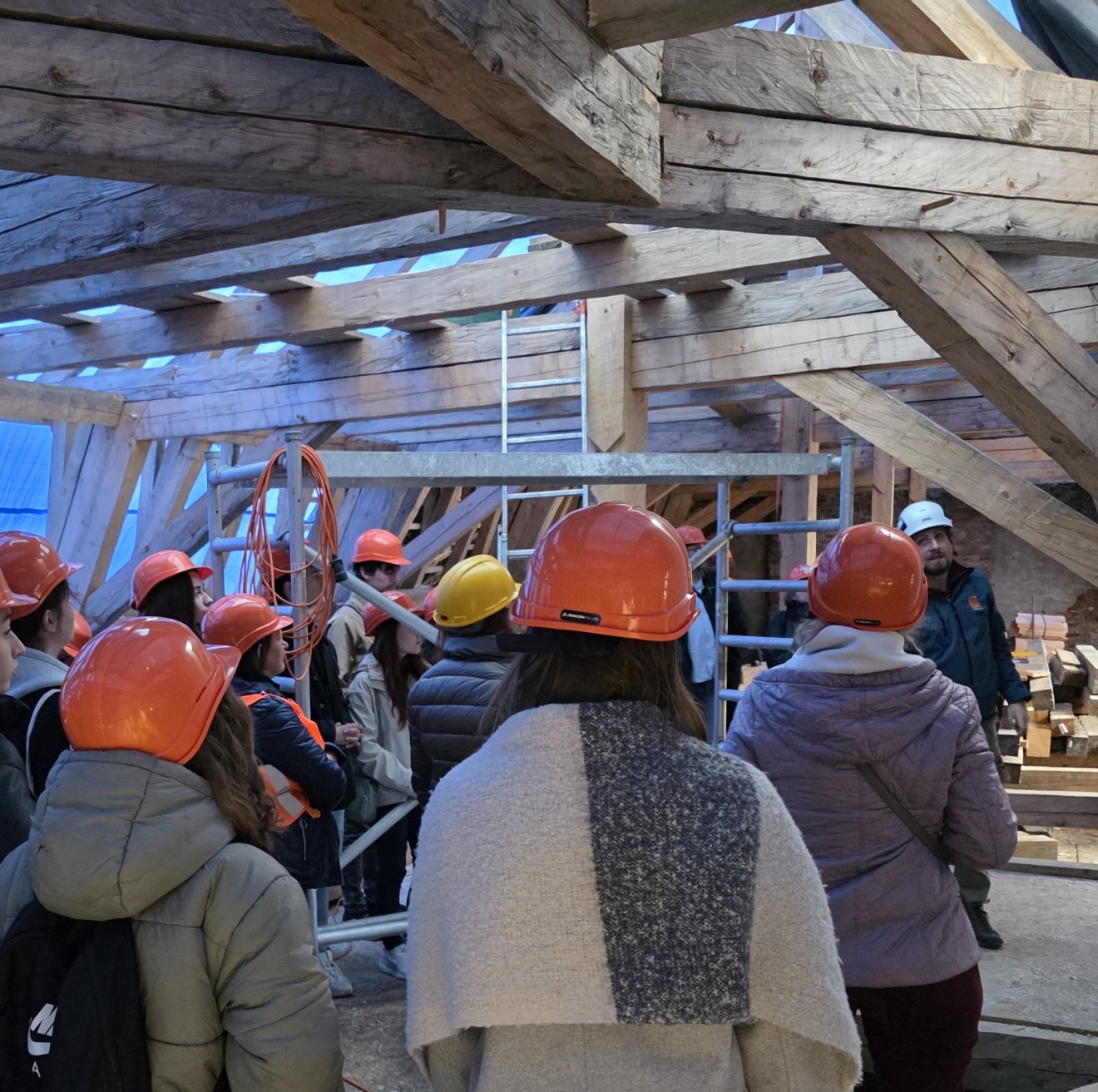 Študentská exkurzia na streche!